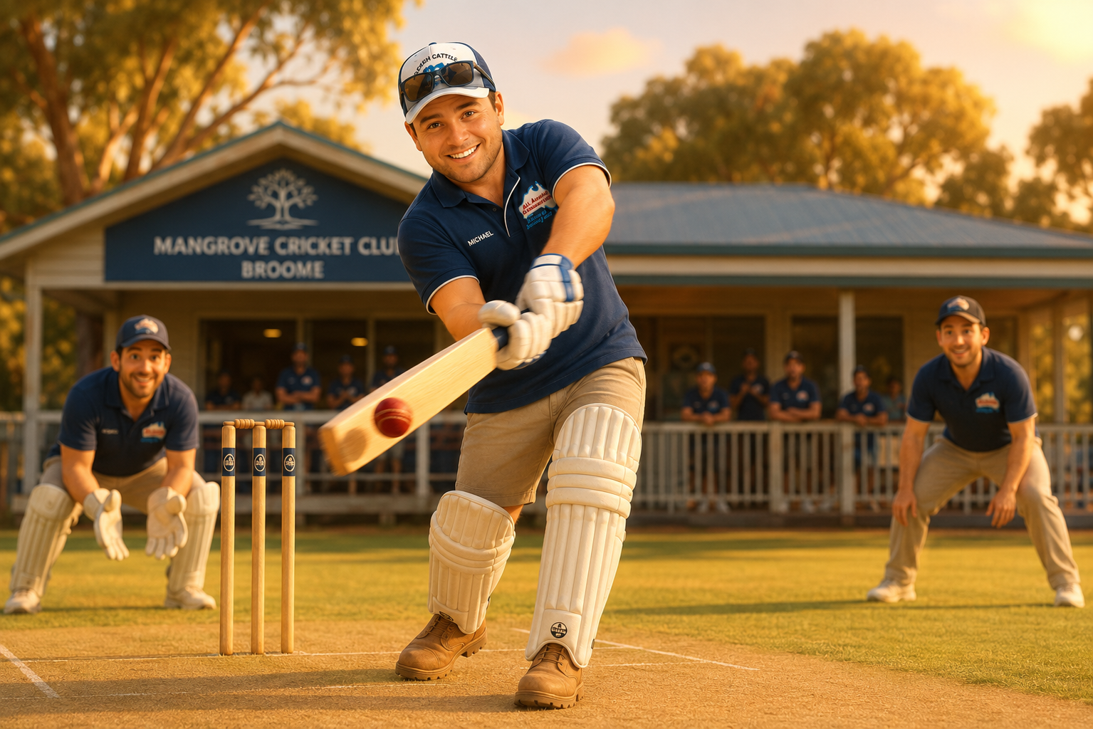 All Aussie Air-conditioning sponsored player at Mangrove Cricket Club